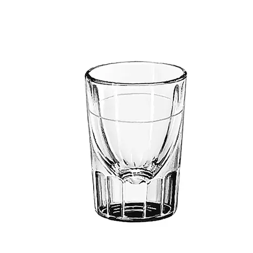 Libbey 1.5 Ounce Fluted Lined Whiskey - Line At 3/4 Ounce Glass, 48 Each Libbey 1.5 Ounce Fluted Lined Whiskey - Line At 3/4 Ounce Glass, 48 Each
