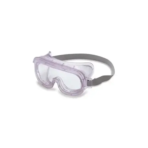 Polycarbonate Safety Goggles Clear Lens - Clear Frame - Indirect Vent Polycarbonate Safety Goggles Clear Lens - Clear Frame - Indirect Vent