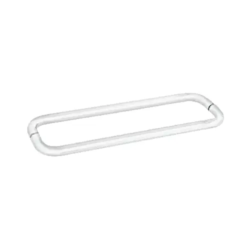 White 18" BM Series Back-to-Back Towel Bar Without Metal Washers White 18" BM Series Back-to-Back Towel Bar Without Metal Washers