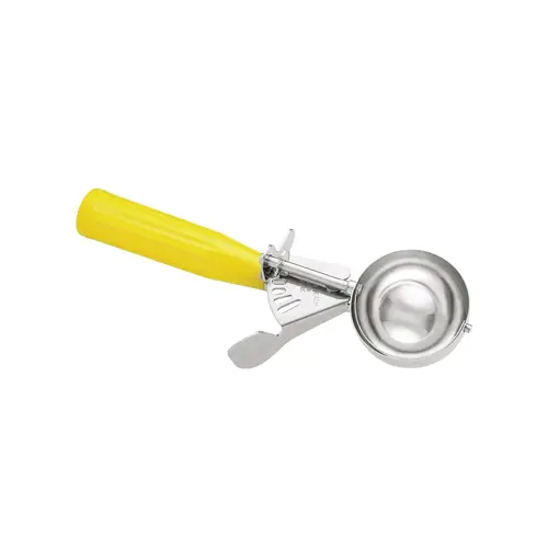 DISHER STAINLESS STEEL TWO OUNCE YELLOW DISHER STAINLESS STEEL TWO OUNCE YELLOW