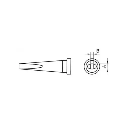 Soldering Tip - Chisel Tip - 0.79 Tip Length - 0.08" Tip Width - 0.04" Thick