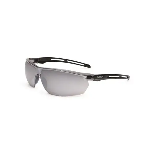 Universal Polycarbonate Safety Glasses SCT-Reflect 50 Lens - Black Frame - Straight Universal Polycarbonate Safety Glasses SCT-Reflect 50 Lens - Black Frame - Straight