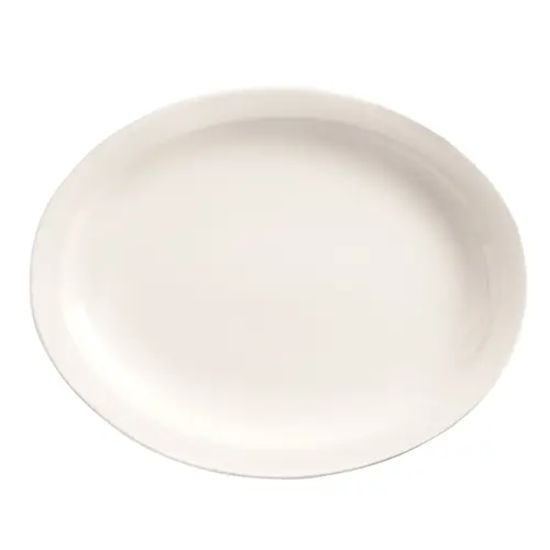 World Tableware Porcelana 11.5 Inch X 9 Inch Bright White Narrow Rim Oval Platter, 12 Each World Tableware Porcelana 11.5 Inch X 9 Inch Bright White Narrow Rim Oval Platter, 12 Each