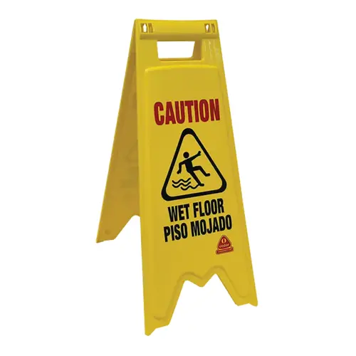SIGN PLASTIC WET FLOOR BILINGUAL SIGN PLASTIC WET FLOOR BILINGUAL