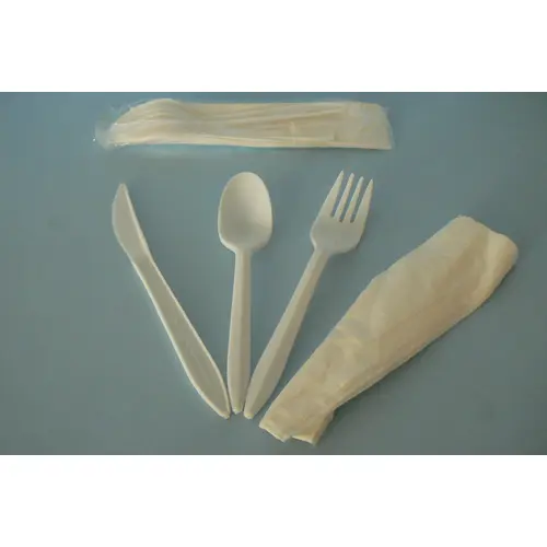 Goldmax Wrapped Knife, Fork, Spoon And Napkin Kit, 250 Per Pack Goldmax Wrapped Knife, Fork, Spoon And Napkin Kit, 250 Per Pack