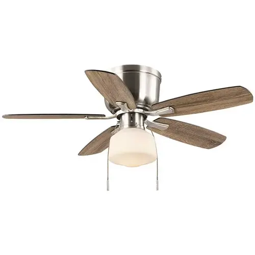 Leroy 42 in. LED Brushed Nickel Ceiling Fan with Light Leroy 42 in. LED Brushed Nickel Ceiling Fan with Light