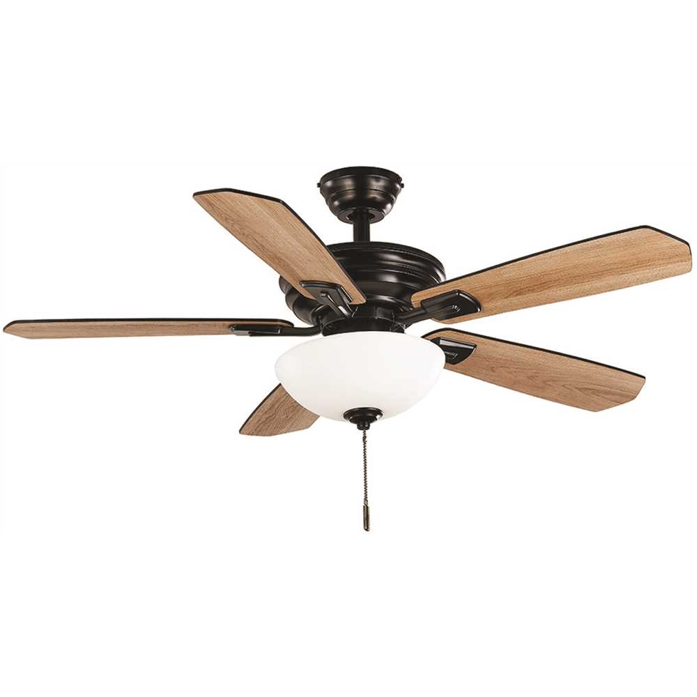 Hampton Bay 37849 Wellston II 44 in. LED Matte Black Ceiling Fan with Light  Kit Buy Now, image size:1000x1000