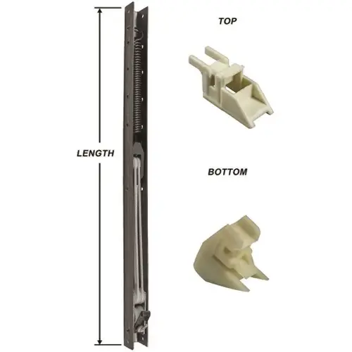 30 in. L Window Channel Balance 2930 with Top and Bottom End Brackets Attached 9/16 in. W x 5/8 in. D 30 in. L Window Channel Balance 2930 with Top and Bottom End Brackets Attached 9/16 in. W x 5/8 in. D