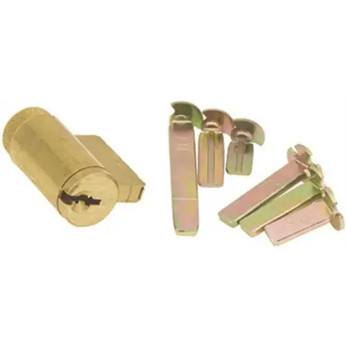 Deadbolt/Kik Cylinder Restricted Rx3 Brass Ka2 Deadbolt/Kik Cylinder Restricted Rx3 Brass Ka2