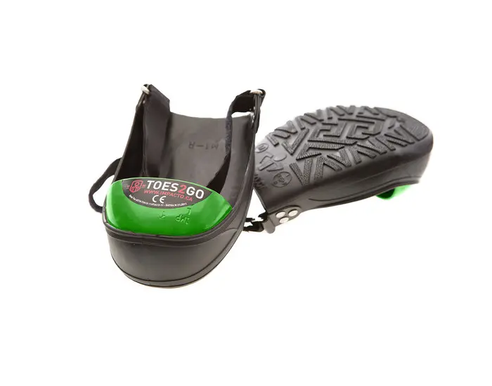 National Brand Alternative Mens 13-16 Black/Green Toe2Go Steel Toe Cap Overshoes Pair T2GUL