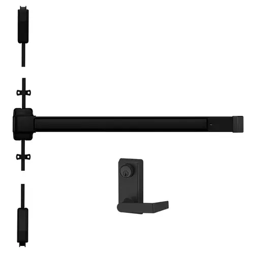 Surface Vertical Rod Exit Devices Flat Black Coated Surface Vertical Rod Exit Devices Flat Black Coated