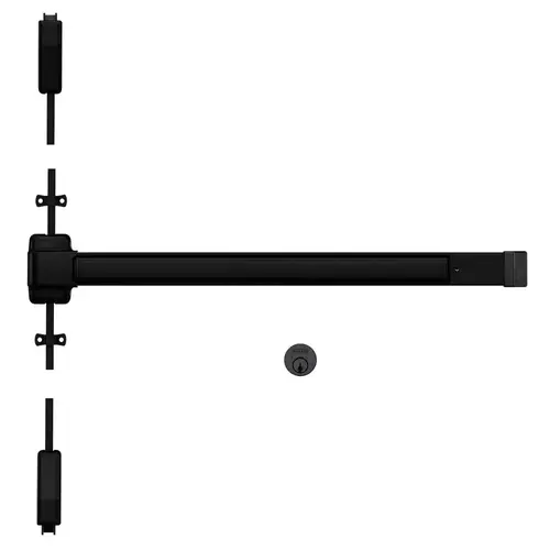 Surface Vertical Rod Exit Devices Flat Black Coated Surface Vertical Rod Exit Devices Flat Black Coated