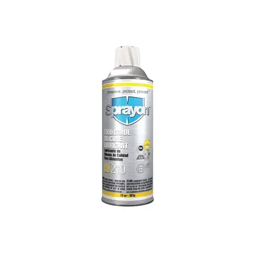 LU 210 Clear Lubricant - 10 oz Aerosol Can - 10 oz Net Weight - Food Grade LU 210 Clear Lubricant - 10 oz Aerosol Can - 10 oz Net Weight - Food Grade