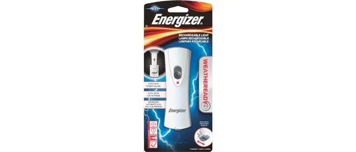 Energizer Weatheready LED Plastic Rechargeable Compact Flashlight White RCL1FN2WR Energizer Weatheready LED Plastic Rechargeable Compact Flashlight White RCL1FN2WR