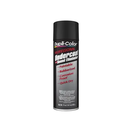 01025 Black Undercoating - Liquid 17 oz Can - 17 oz Net Weight