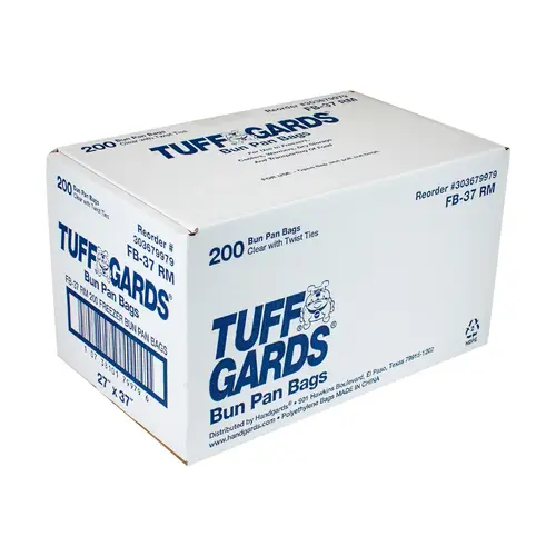 BAG HIGH DENSITY ROLL PACK 27X37 BUN PAN BAG HIGH DENSITY ROLL PACK 27X37 BUN PAN