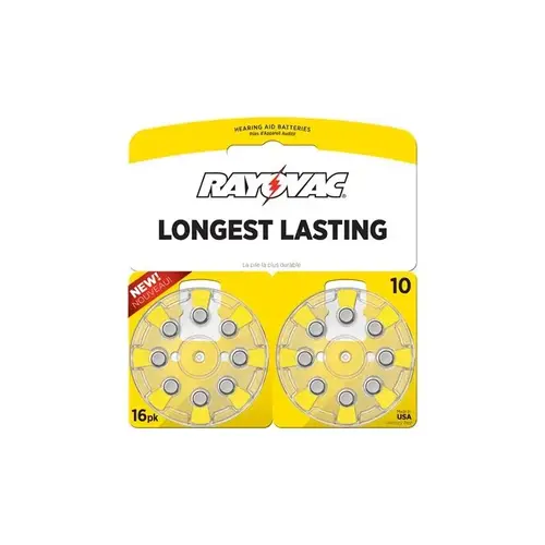 Longest Lasting Hearing Aid Battery - Single Use 10