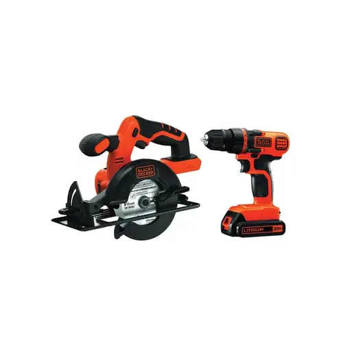 Combination Kit, Battery Included, 20 V, 4-Tool, Lithium-Ion Battery