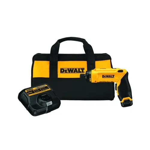 Gyroscopic Screwdriver, Battery Included, 8 V, 1 Ah, 1/4 in Chuck, Keyless Chuck