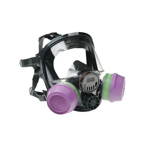 Black Small Silicone Full Facepiece - 5-Point Suspension