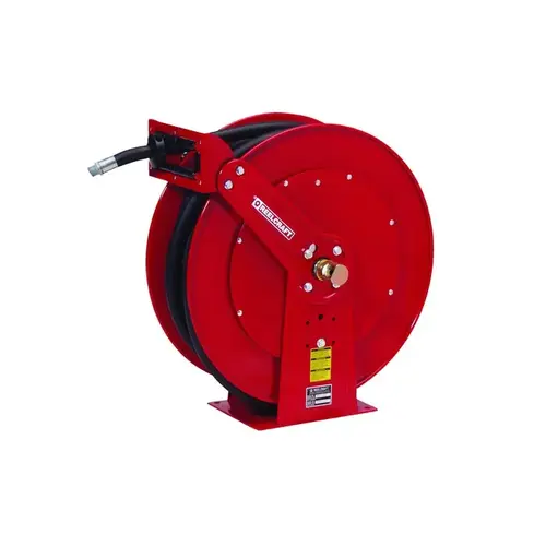 F80000 Series Hose Reel - 50 ft Hose Included - Spring Drive Red F80000 Series Hose Reel - 50 ft Hose Included - Spring Drive Red