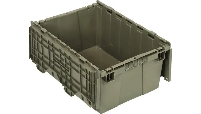 QUANTUM STORAGE SYSTEMS 9.50 gal Gray Attached Lid Container - 21 1/2 Length - 15 1/4 Width - 9 5/8 Height QDC2115-9 QUANTUM STORAGE SYSTEMS 9.50 gal Gray Attached Lid Container - 21 1/2 Length - 15 1/4 Width - 9 5/8 Height QDC2115-9