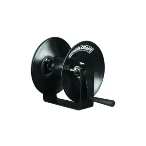 Reelcraft Industries CU6050LN CU Series Hose Reel - 50 ft Capacity - Hand Crank Drive Black