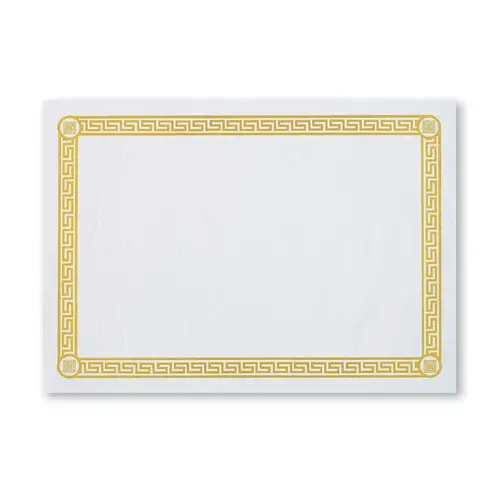 PLACEMAT PAPER GOLD GREEK KEY 10X14 ECONOMY LINE PLACEMAT PAPER GOLD GREEK KEY 10X14 ECONOMY LINE