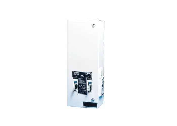 NuTrend Vending Machine Dispenser - $0. - 15 Sanitary Napkins (No. 4 Box) Tampons Capacity - D1 White D1-25