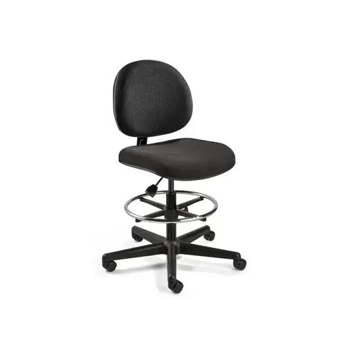 Task Chair: Olefin, Adjustable Height, 24 to 34" Seat Height, Black
