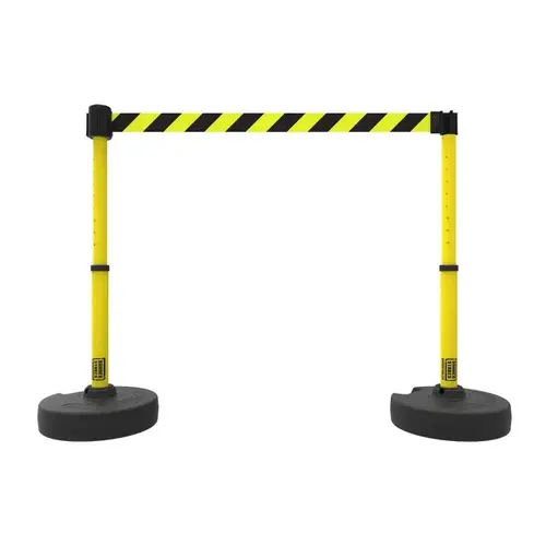 42" High Plastic Pedestrian Barrier Yellow / Black 42" High Plastic Pedestrian Barrier Yellow / Black