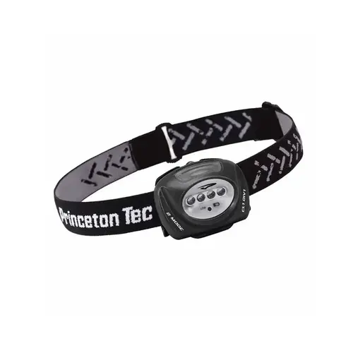 Quad Industrial Black Headlamp - 78 Lumens 4 LEDs White - (3) AAA 4 Modes