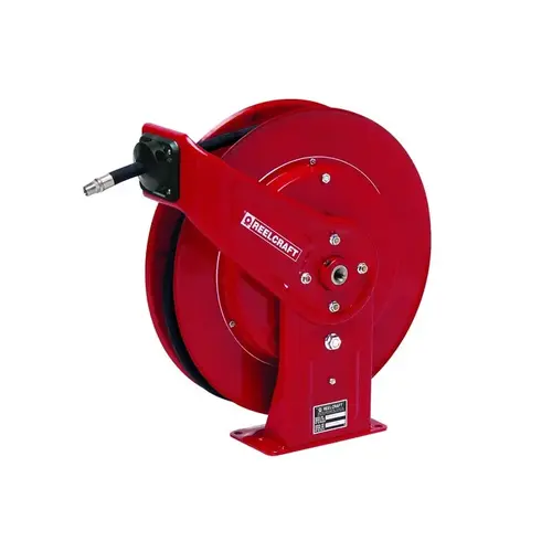 7000 Series Hose Reel - 50 ft Hose Included - Spring Drive Red 7000 Series Hose Reel - 50 ft Hose Included - Spring Drive Red