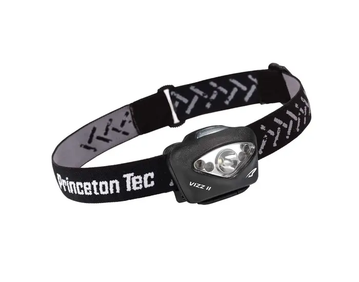 Princeton Tec Vizz II Black Headlamp - 150 Lumens 5 LEDs White - (3) AAA 3 Modes VIZZ-II