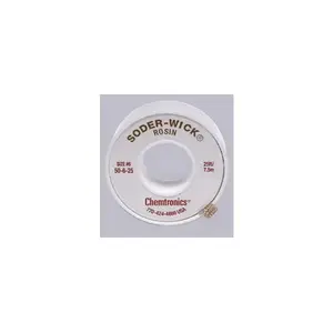 Chemtronics 50-6-25 # Red Rosin Flux Core Desoldering Braid - ft Length - 0.21" Diameter - Rosin Flux Core