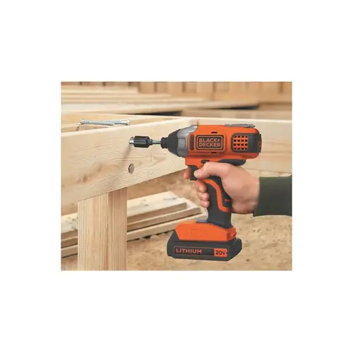 Impact Driver, Battery Included, 20 V, 1.5 Ah, 1/4 in Drive, Hex Drive, 3900 ipm Impact Driver, Battery Included, 20 V, 1.5 Ah, 1/4 in Drive, Hex Drive, 3900 ipm