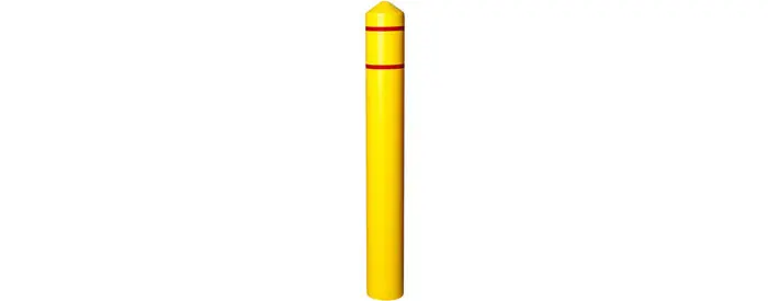 Eagle Yellow / Red HDPE Post Sleeve - 56 Height - 5.25 Diameter 1735YRS