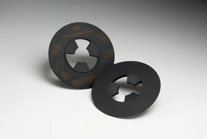 3M Retainer Nut Disc Pad Face Plate 4-1/2 in Dia Disc Pad Hub Attachment Black 14270