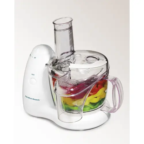 PrepStar Series Food Processor with Feed Chute, 8 Cups Bowl, 350 W, White