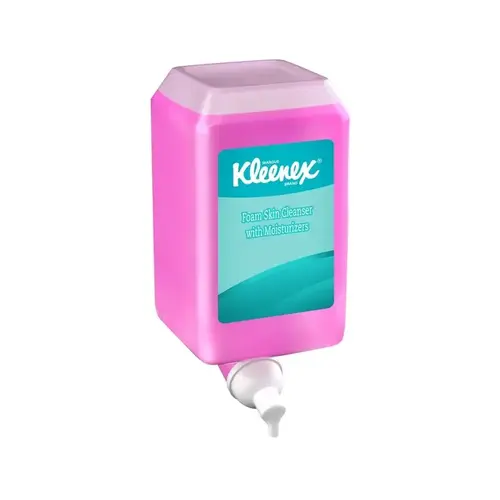 Professional Series Foam Skin Cleanser with Moisturizer, 1 L Bottle, Liquid, Pink, Floral - pack of 6