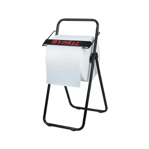 Manual Dry Wipe Dispenser, 16.8 in L x 33 in H x 18-1/2 in W, Metal, Black Manual Dry Wipe Dispenser, 16.8 in L x 33 in H x 18-1/2 in W, Metal, Black