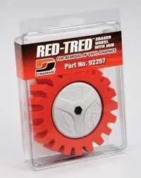 Dynabrade 4 (102 mm) Dia. x 1-1/4 (32 mm) Wide RED-TRED Eraser Wheel 92257