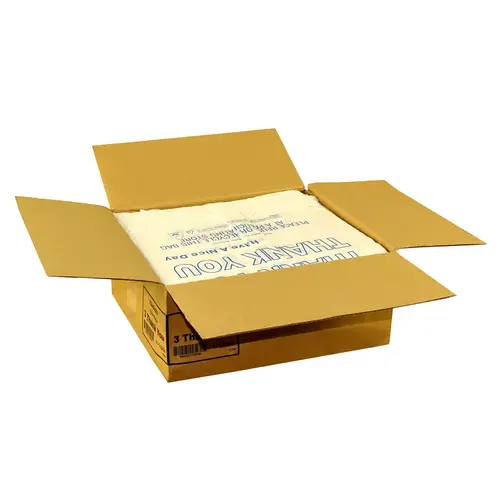 Spectrum 13 Inch X 8 Inch X 23 Inch 17 Micron Thank You Printed T-Shirt Bag, 1000 Count Spectrum 13 Inch X 8 Inch X 23 Inch 17 Micron Thank You Printed T-Shirt Bag, 1000 Count