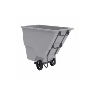 Akro-Mils / Myers Industries, Inc 77510GREY 1000 lb Gray 13 ga Tiltable Hand Truck - 33" Width - 42" Height - 10" Mold-on Rubber wheels