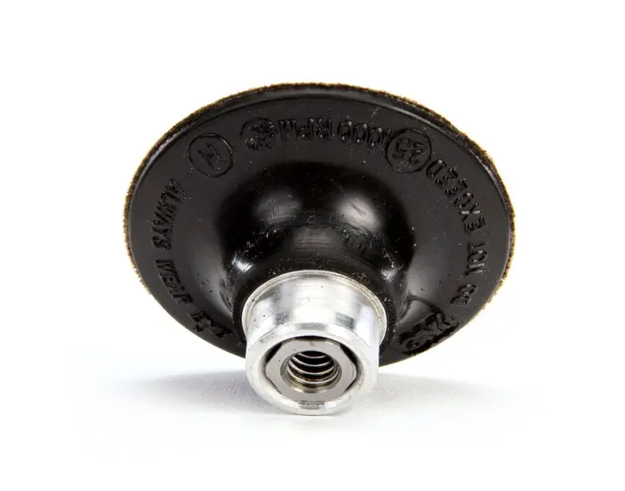 3M 450 Series Regular Disc Pad 2 in Dia 1/4 in - 20 TPI Arbor Roloc TR Attachment Black 45096