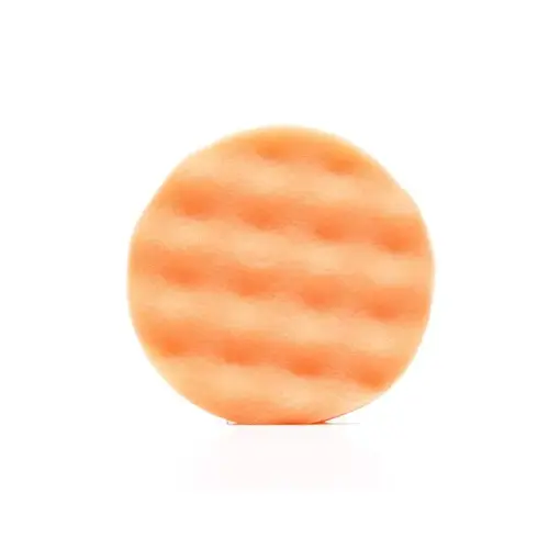 02637 Single Sided Regular Buffing Pad, 3-3/4 in Dia, Hook and Loop Attachment, Foam Pad, Orange 02637 Single Sided Regular Buffing Pad, 3-3/4 in Dia, Hook and Loop Attachment, Foam Pad, Orange