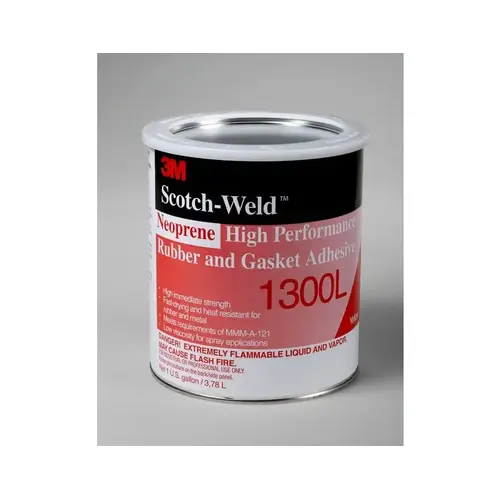1300L Series Rubber and Gasket Adhesive, 5 gal Pail, Liquid, Yellow, 12 min Curing 1300L Series Rubber and Gasket Adhesive, 5 gal Pail, Liquid, Yellow, 12 min Curing