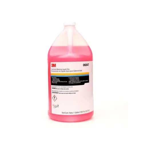 Overspray Masking Liquid-Dry, 1 gal Can, 32 g/L VOC Red Overspray Masking Liquid-Dry, 1 gal Can, 32 g/L VOC Red