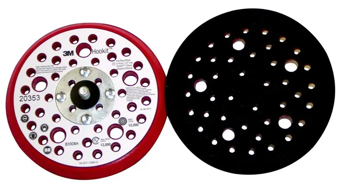 3M Low Profile Disc Pad 5 in Dia 12000 rpm Black/Red 20353 3M Low Profile Disc Pad 5 in Dia 12000 rpm Black/Red 20353