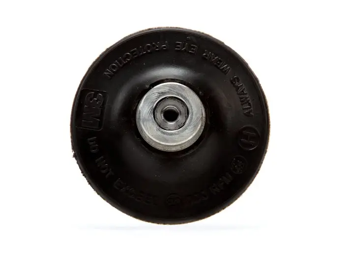 3M 450 Series Regular Disc Pad 3 in Dia 1/4 in - 20 TPI Arbor Roloc TR Attachment Black 45091 3M 450 Series Regular Disc Pad 3 in Dia 1/4 in - 20 TPI Arbor Roloc TR Attachment Black 45091